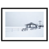Benches in the Winter seascape thumbnail