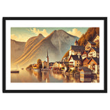 Vintage Hallstatt Poster, Austria thumbnail