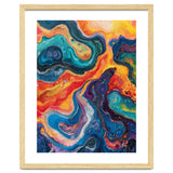 Vibrant Fluid Acrylic Pour Abstract Art thumbnail