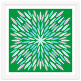 Petal Burst - green, blue, beige thumbnail