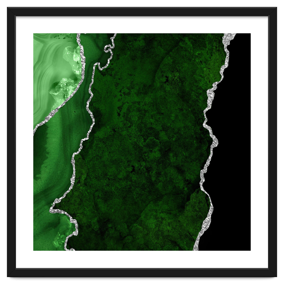 Green & Silver Agate Texture 01