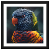 Rainbow Lorikeet Parrot Close Up Portrait thumbnail