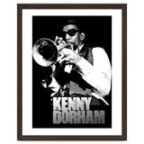 Kenny Dorham Jazz Trumpeter in Grayscale thumbnail