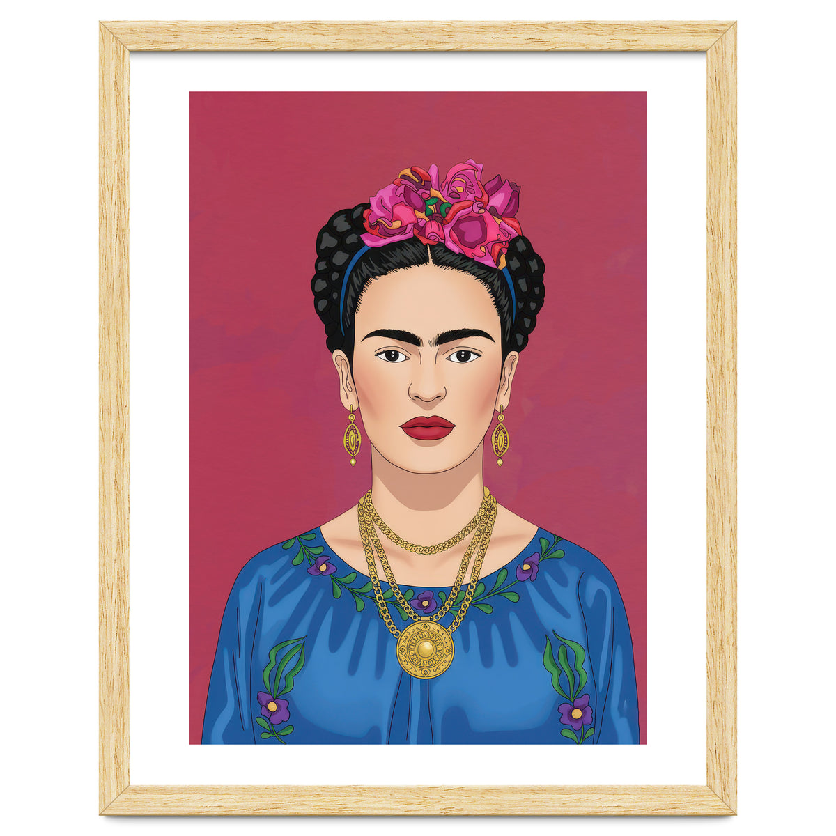 Frida Kahlo Portrait Illustration