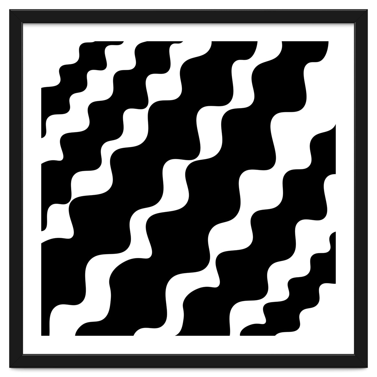 Black Wavy Pattern