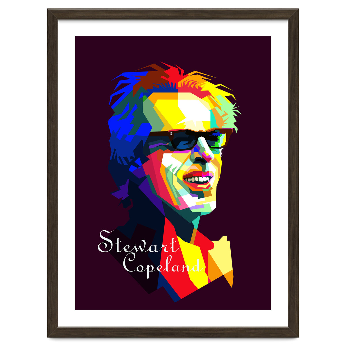 Stewart Copeland The Police Pop Art WPAP