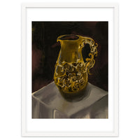 Golden Jug oil painted