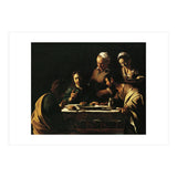 Caravaggio / 'Supper at Emmaus', 1606, Oil on canvas, 141 x 175 cm. JESUS. CRISTO RESUCITADO. (Print Only) thumbnail