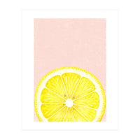 Lemon Slice, Fresh Citrus Kitchen Summer Art (Print Only)