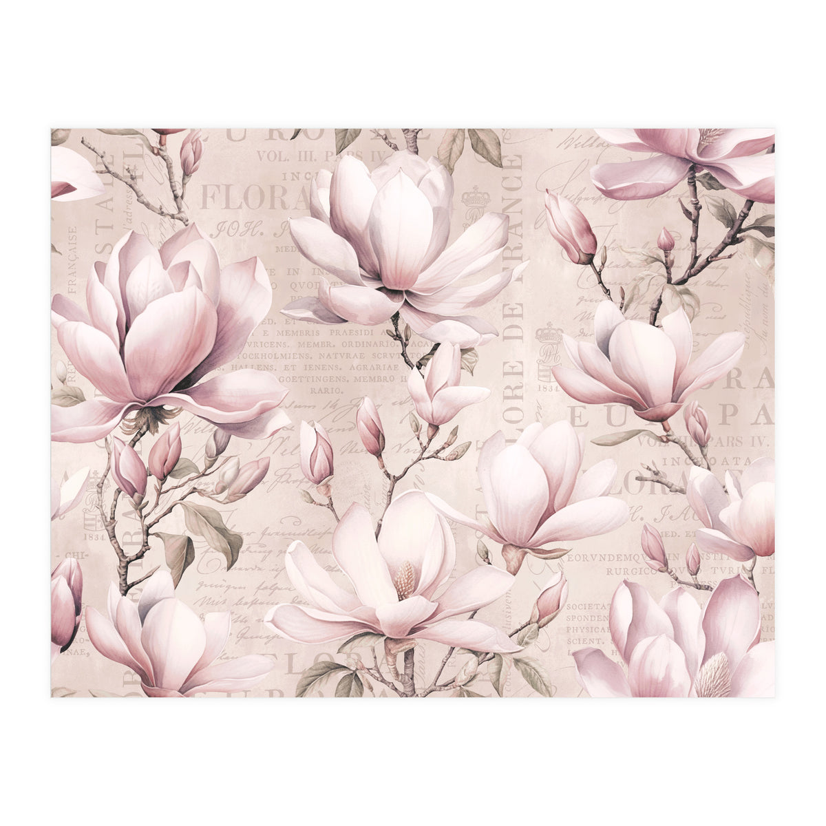Magnolia Spring Romance Pink (Print Only)