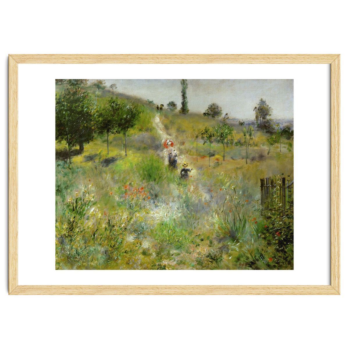 Chemin montant dans les hautes herbes. Oil on canvas (around 1875) 60 x 74 cm R. F. 2581.