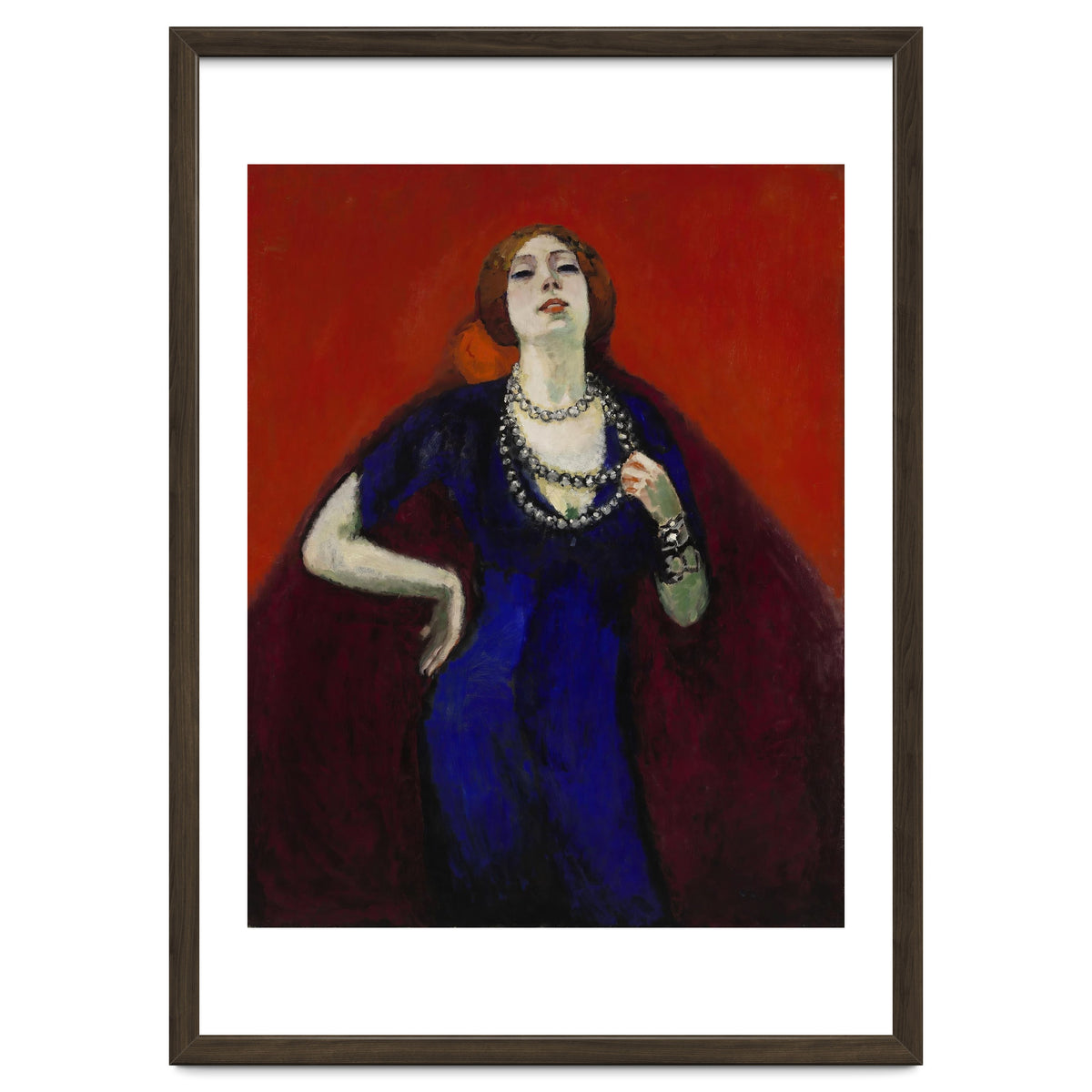 The Blue Dress. Date: 1911. Dimensions: 146.2 cm x 114.4 cm, 161.0 cm x 129.4 cm.