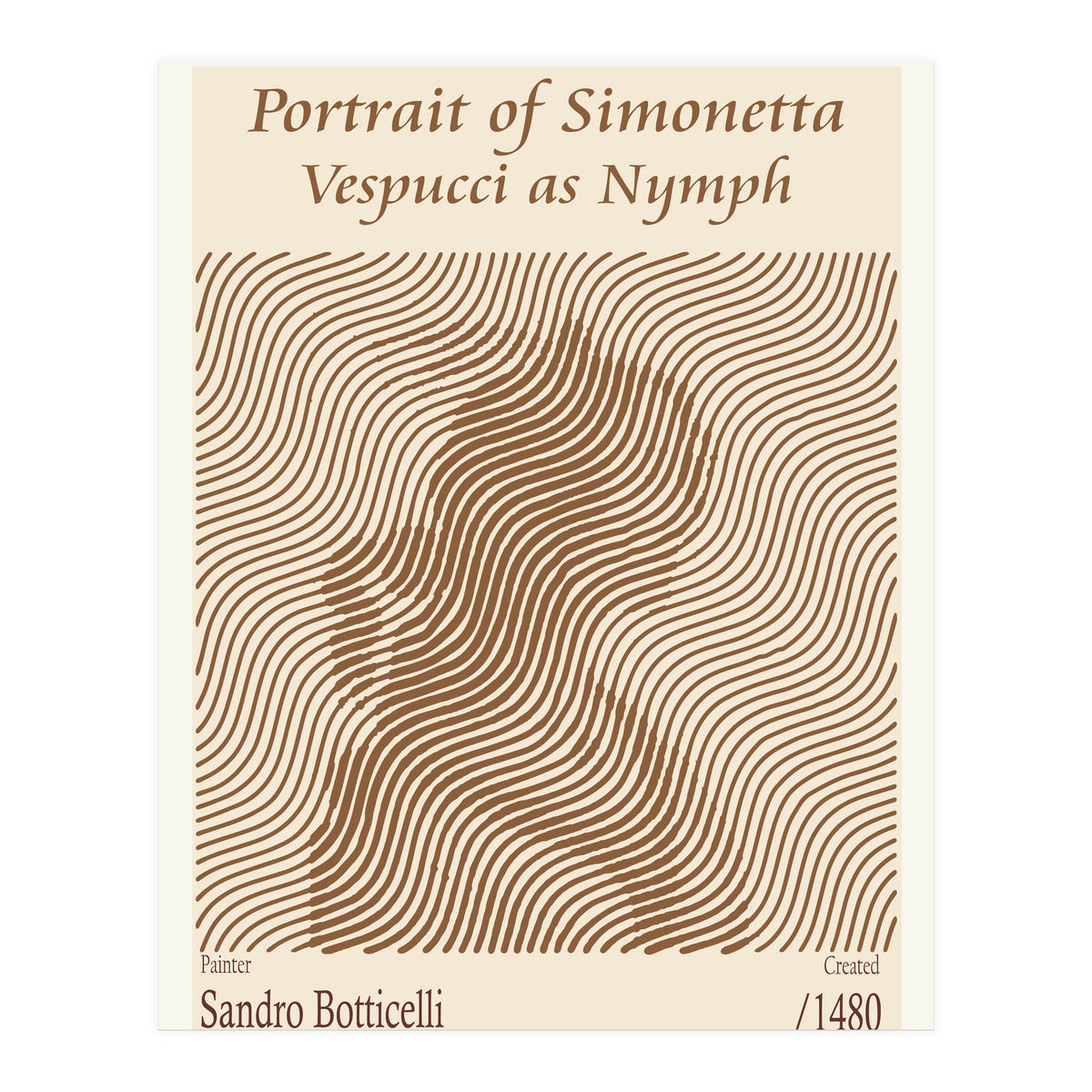 Portrait Of Simonetta Vespucci As Nymph – Sandro Botticelli (1480) (Print Only)