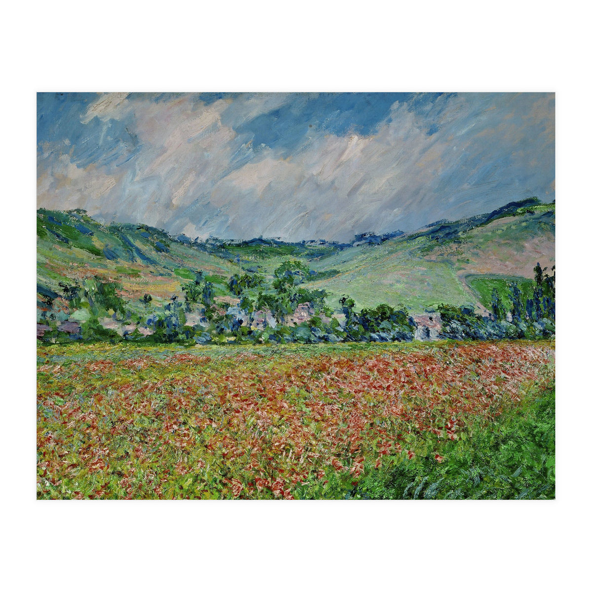 A field of poppies. Canvas. (Print Only)