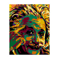 Albert Einstein Colorful Abstract 2 (Print Only)