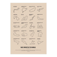 Grand Prix Formula One Circuits Racing Car (Print Only)