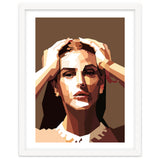 Monica Bellucci Actress Retro Art Illustration thumbnail