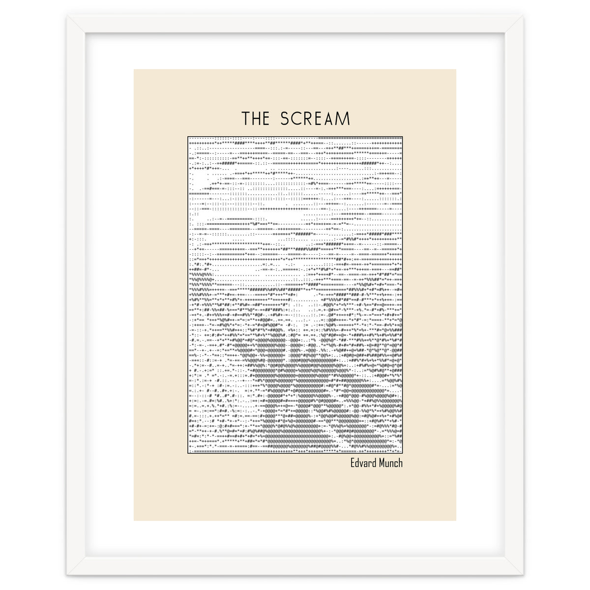The Scream – Edvard Munch (ascii art)