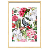 Vintage Cockatoo in Flower Jungle thumbnail