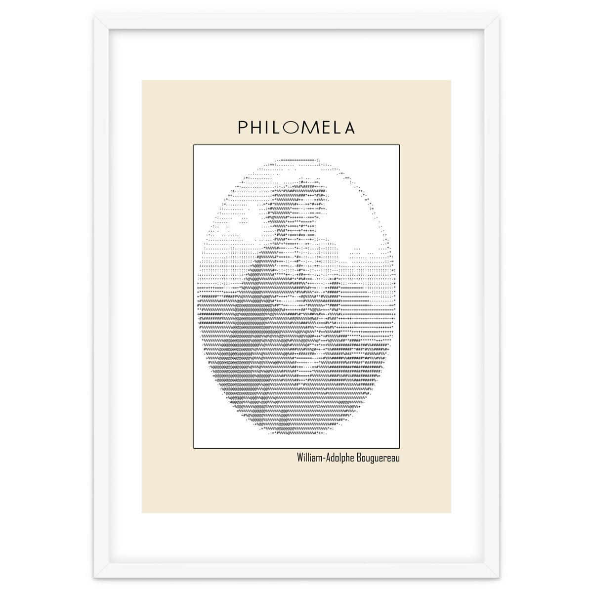 Philomela – William Adolphe Bouguereau (1861) – Ascii Art