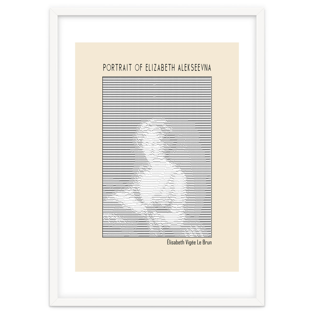 Portrait Of Elizabeth Alekseevna Wife Emperor Alexander I