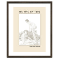 The two bathers (1884) – William-Adolphe Bouguereau (ascii art)