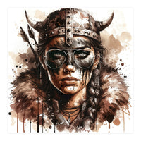 Modern Viking Woman Portrait (Print Only)