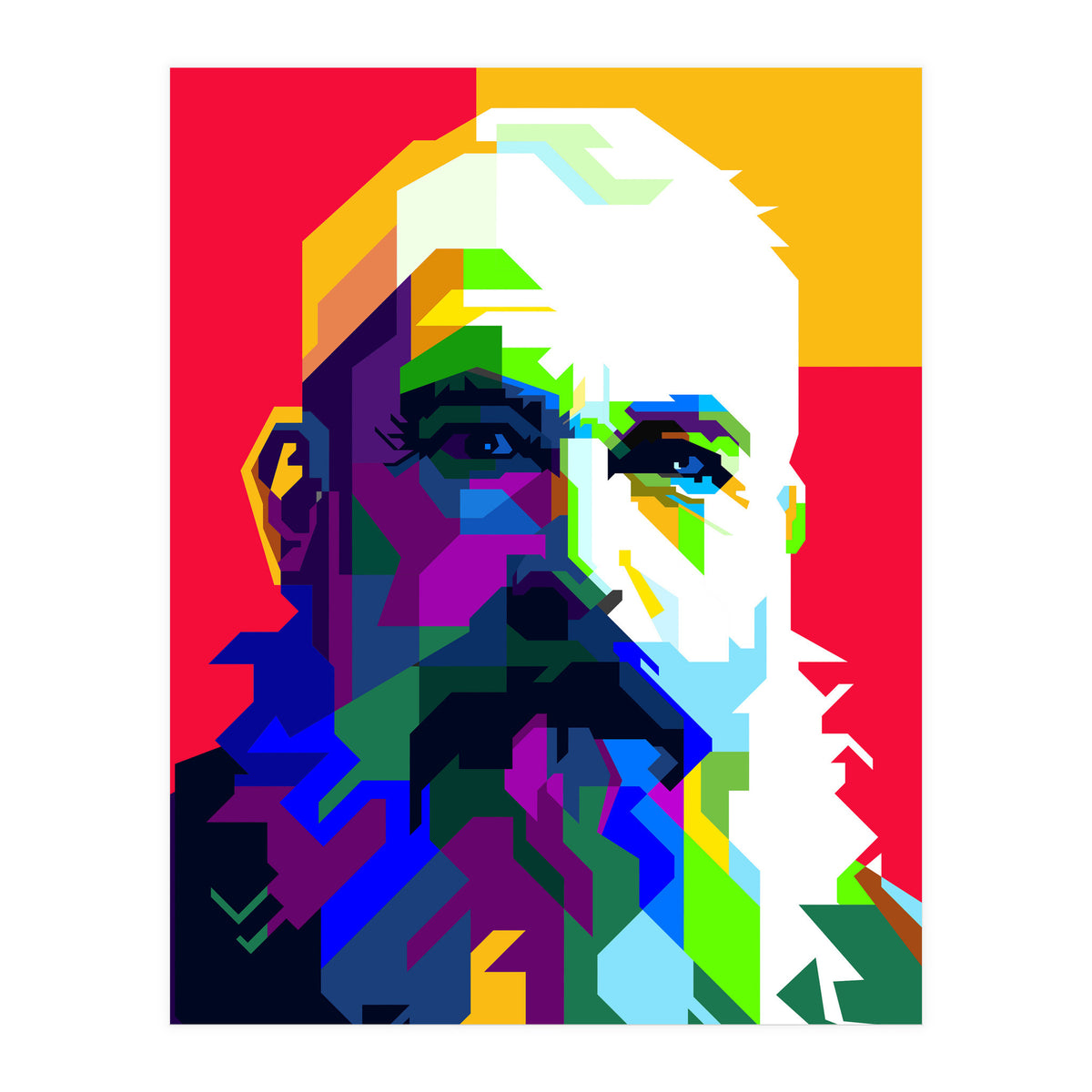 Claude Monet Artist Painting WPAP Trending Now (Print Only)