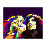 Robert Plant And Jimmy Page Pop Art WPAP (Print Only) thumbnail