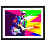 Joe Satriani Rock Guitar Instrumental Pop Art WPAP thumbnail