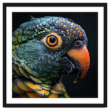 Close Up Of A Colorful Parrot's Face thumbnail