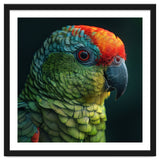Close Up Colorful Parrot Bird Feather thumbnail