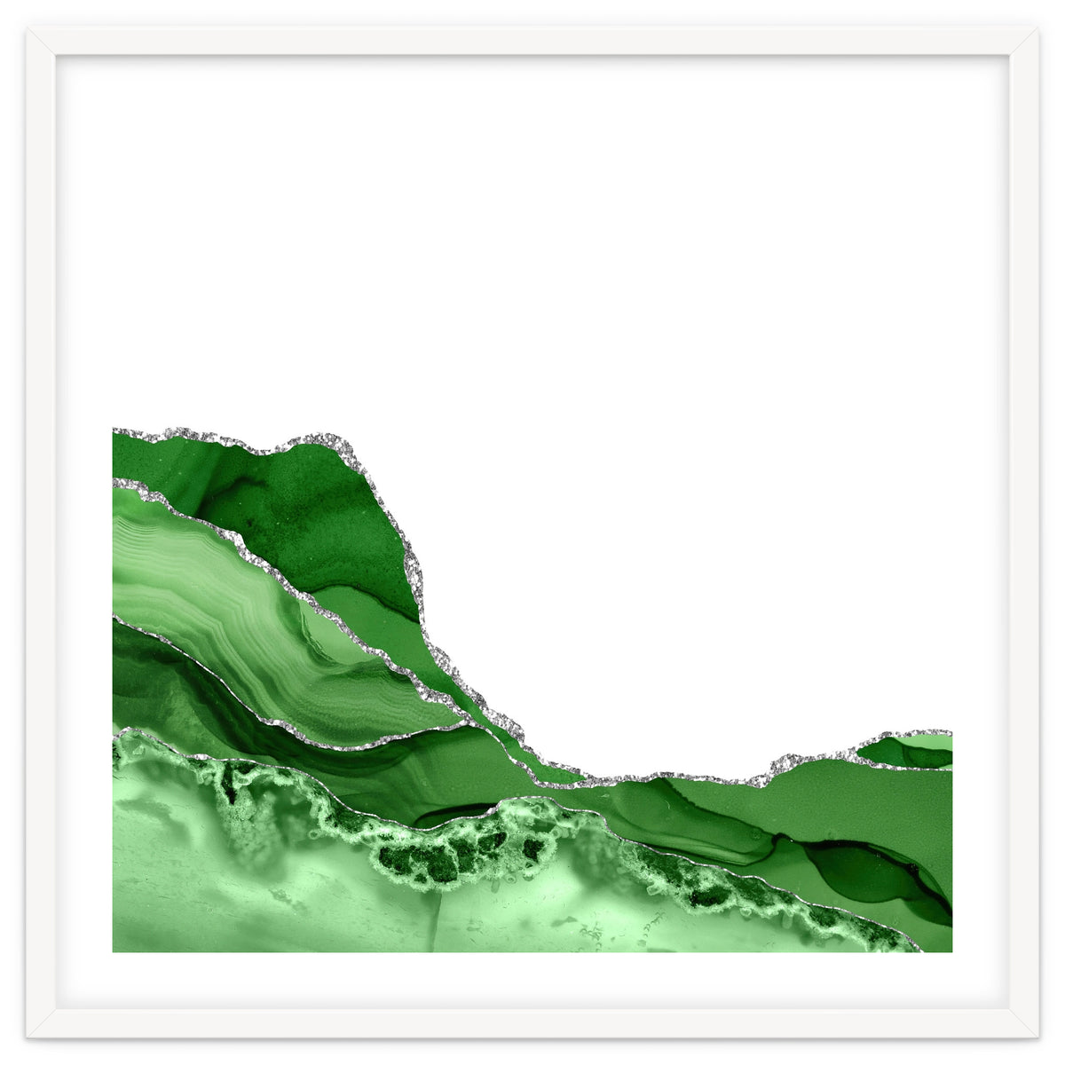 Green & Silver Agate Texture 05