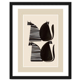 Minimalist Cats In Black And White thumbnail