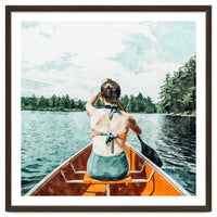 Row Your Own Boat | Woman Empowerment Confidence Painting | Positive Growth Mindset Boho Adventure