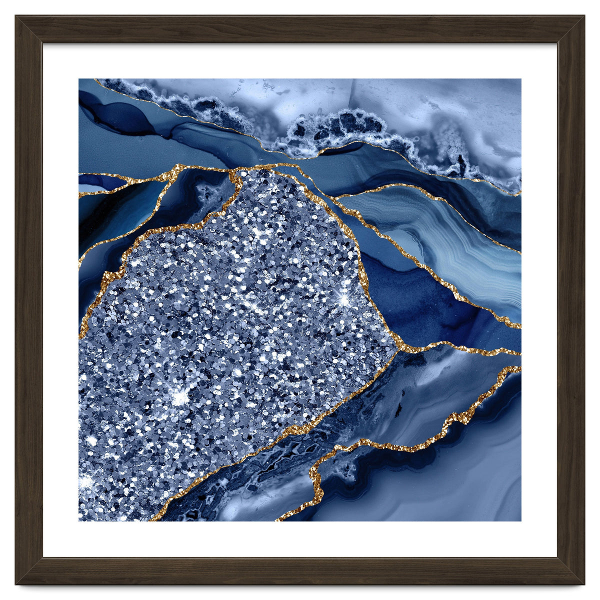 Agate Glitter Ocean Texture 08