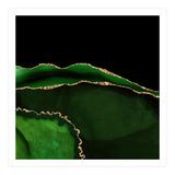 Green & Gold Agate Texture 05  (Print Only) thumbnail