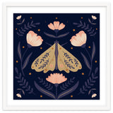 Moth And Flowers thumbnail