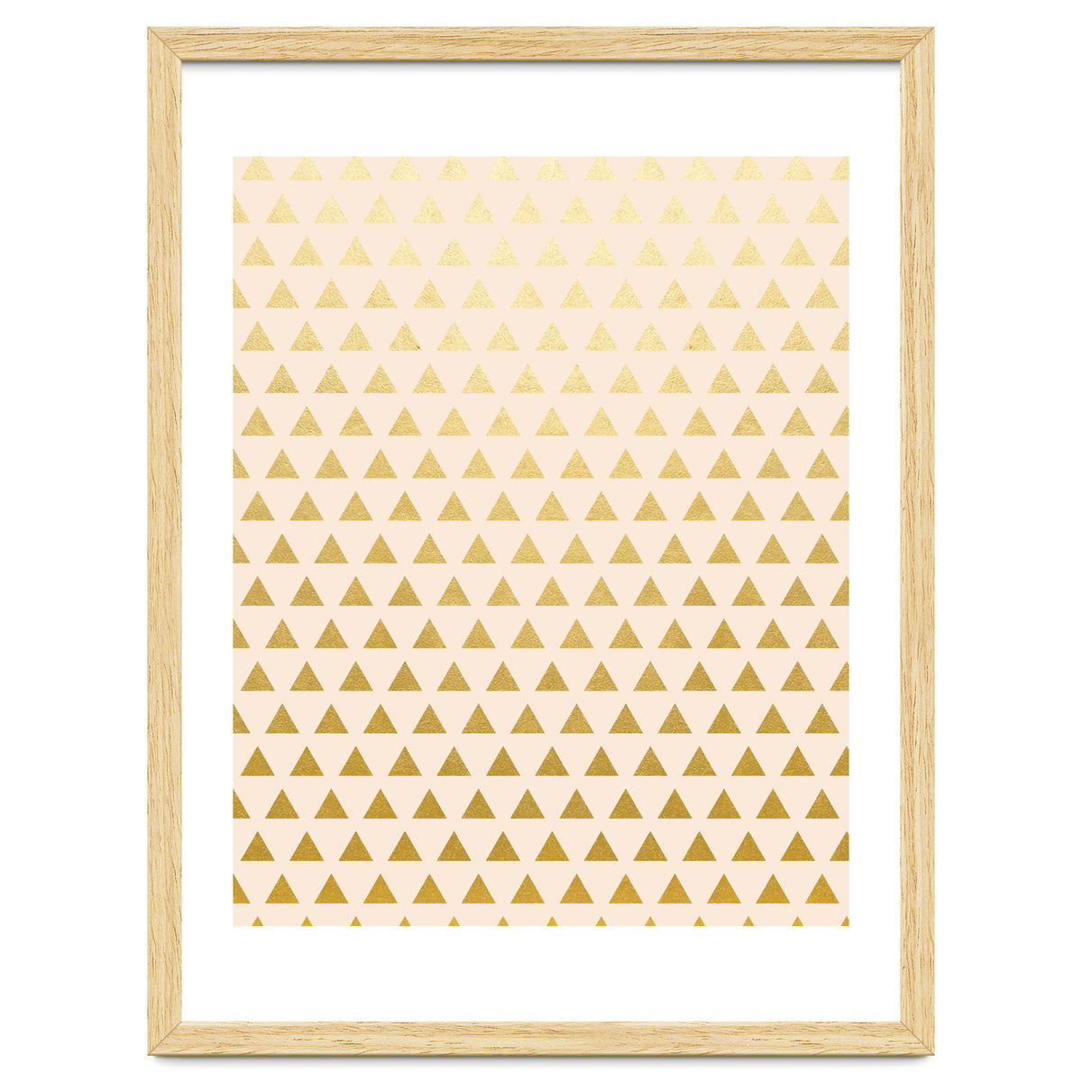 Blush + Gold Triangles #society6 #decor #buyart