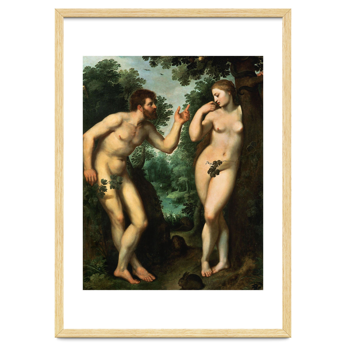 Peter Paul Rubens / 'Adam and Eve', c. 1597, Oil on panel, 180 x 158 cm. Pieter Paul Rubens.