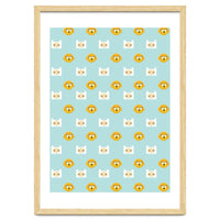 Minimalist Finn And Jake Seamless Cartoon Pattern