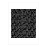 Black Floral Pattern (Print Only) thumbnail