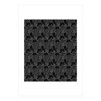 Black Floral Pattern (Print Only)