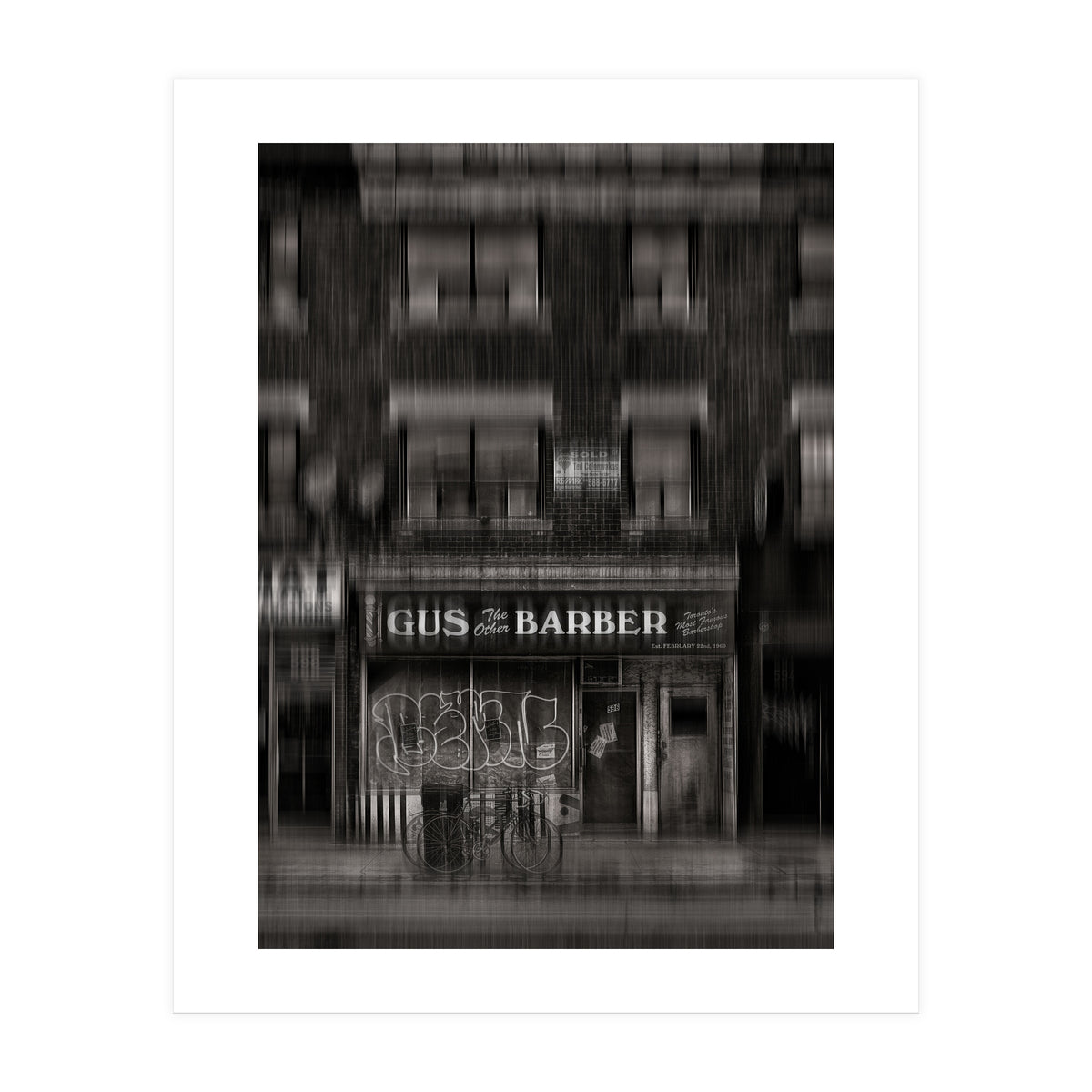 Gus The Other Barber Blur Version (Print Only)