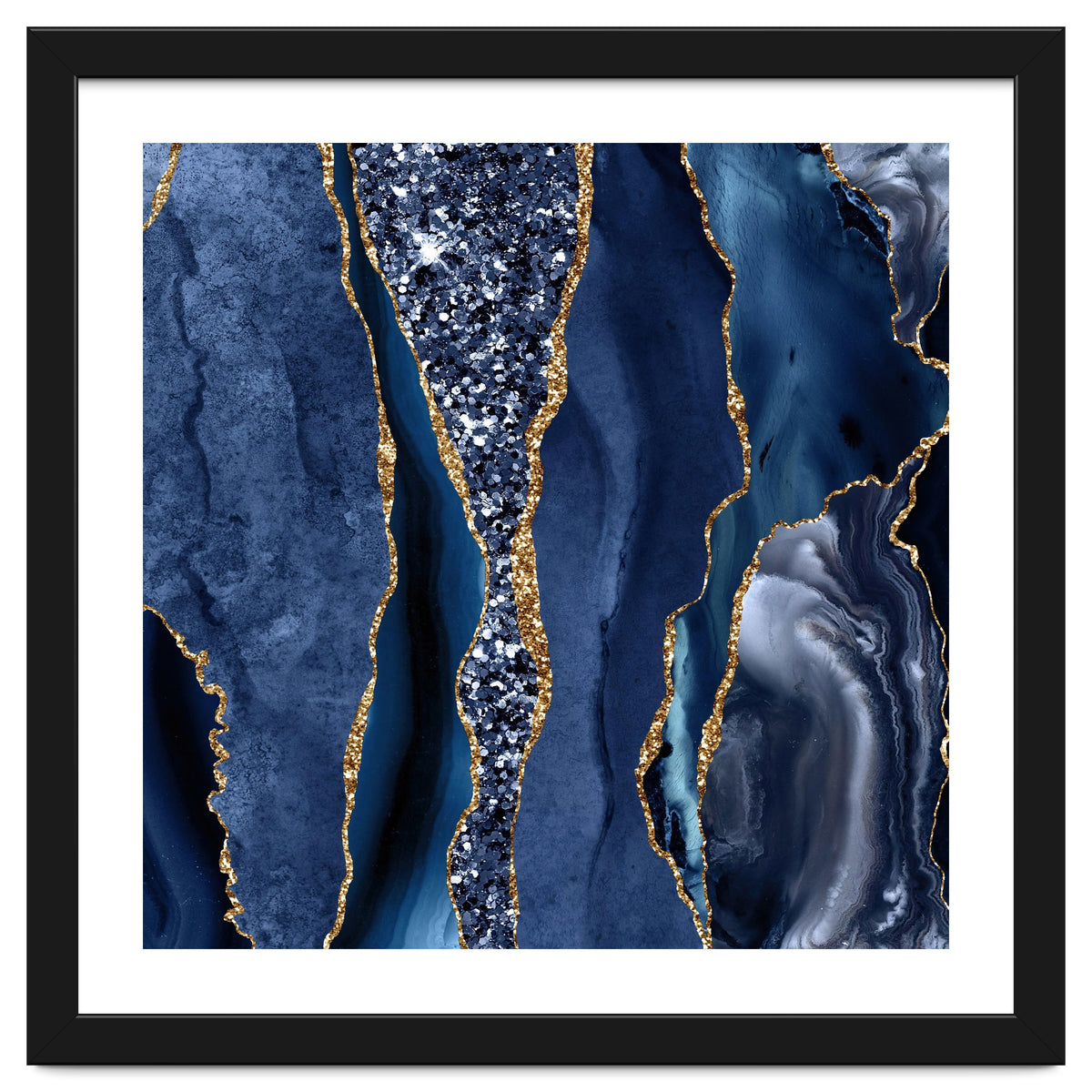 Agate Glitter Ocean Texture 06