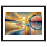Sundown Serenity Scene In Art Deco thumbnail