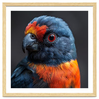 Close Up Portrait Of A Colorful Parrot