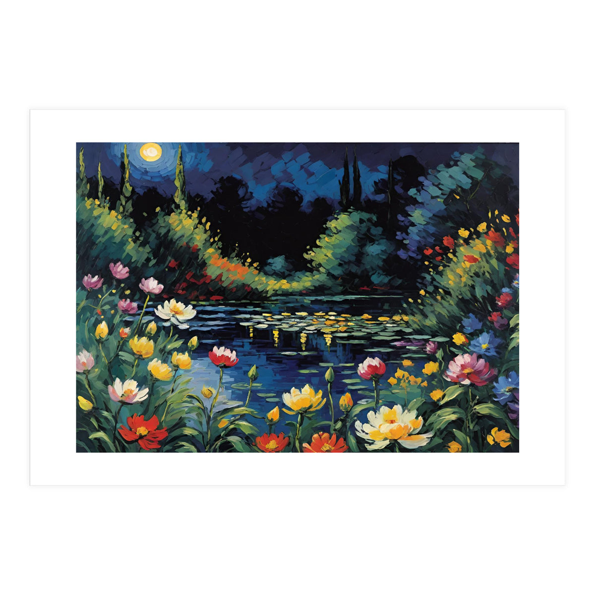 Moon Unique Flower (Print Only)