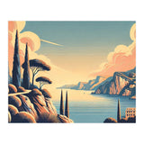 Vintage French Riviera Poster, France (Print Only) thumbnail