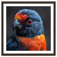 Close Up Portrait Of A Colorful Parrot